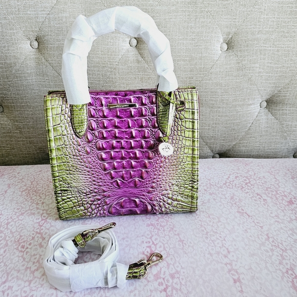 NWT Brahmin Limeade Ombre Melbourne Small Caroline - Picture 11 of 16